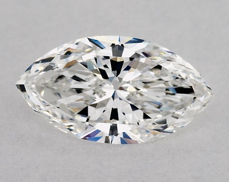GIA 1.00 Carat F-VS1 Ideal Cut Marquise Diamond