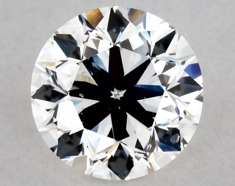 GIA 1.00 Carat H-SI2 Very Good Cut Round Natural Diamond
