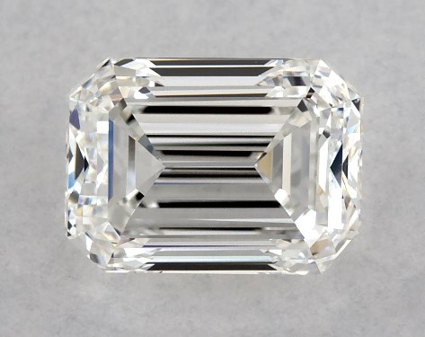 GIA 1.00 Carat H-VS2 Good Cut Emerald Diamond