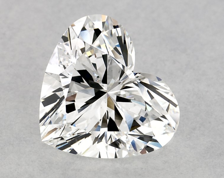 1.76 carat heart diamond, D VS1