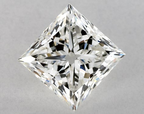 GIA 1.12 Carat H-VS2 Ideal Cut Princess Diamond