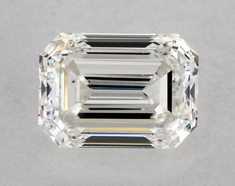 GIA 1.00 Carat H-VS2 Very Good Cut Emerald Diamond