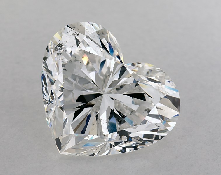 3.51 carat heart diamond, G SI2