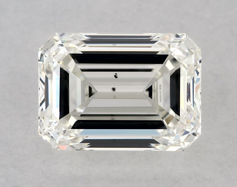 0.91 carat emerald diamond, I SI1