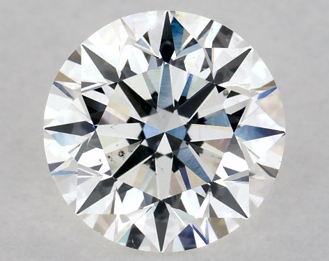 GIA 0.81 Carat H-SI1 Excellent Cut Round Natural Diamond