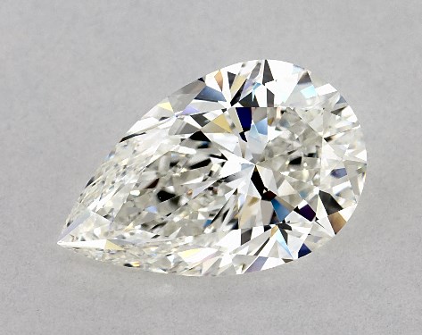 GIA 4.01 Carat H-VS1 Ideal Cut Pear Natural Diamond