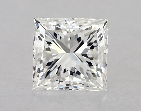 GIA 1.00 Carat H-VS2 Ideal Cut Princess Natural Diamond