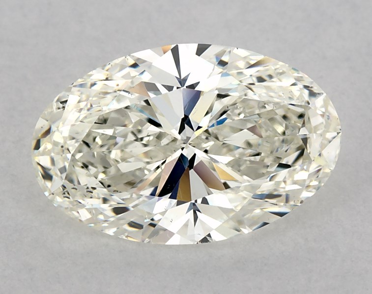 3.5 carat oval diamond, I SI1