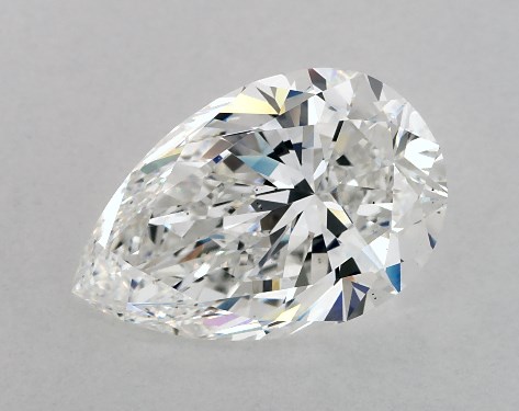 GIA 4.00 Carat E-VS2 Very Good Cut Pear Natural Diamond