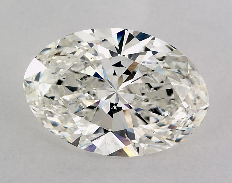 5.01 carat oval diamond, I SI1