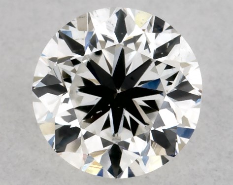 GIA 0.30 Carat H-SI1 Good Cut Round Diamond