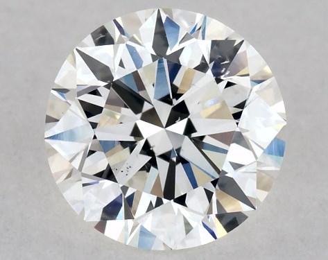 GIA 0.80 Carat H-SI1 Excellent Cut Round Natural Diamond