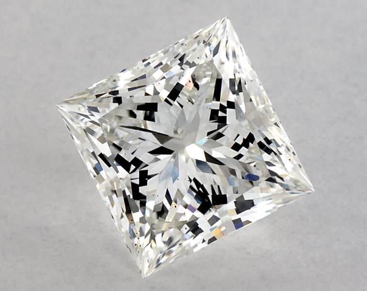 1.46 carat princess diamond, F VS2
