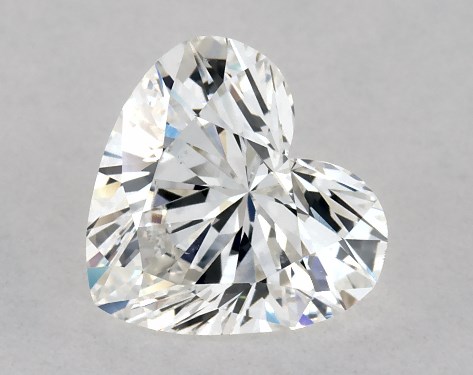 GIA 1.00 Carat H-VS2 Very Good Cut Heart Diamond