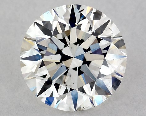 GIA 0.80 Carat H-SI1 Excellent Cut Round Natural Diamond
