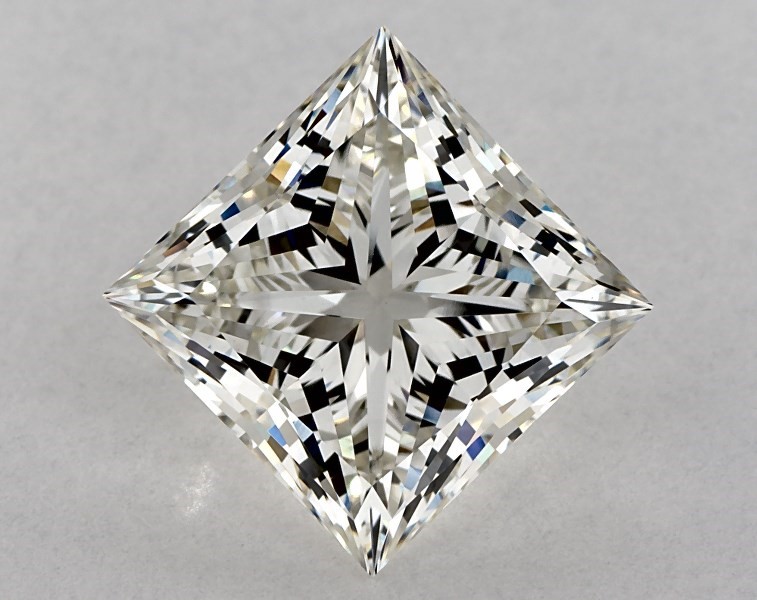 4.43 carat princess diamond, G VS1