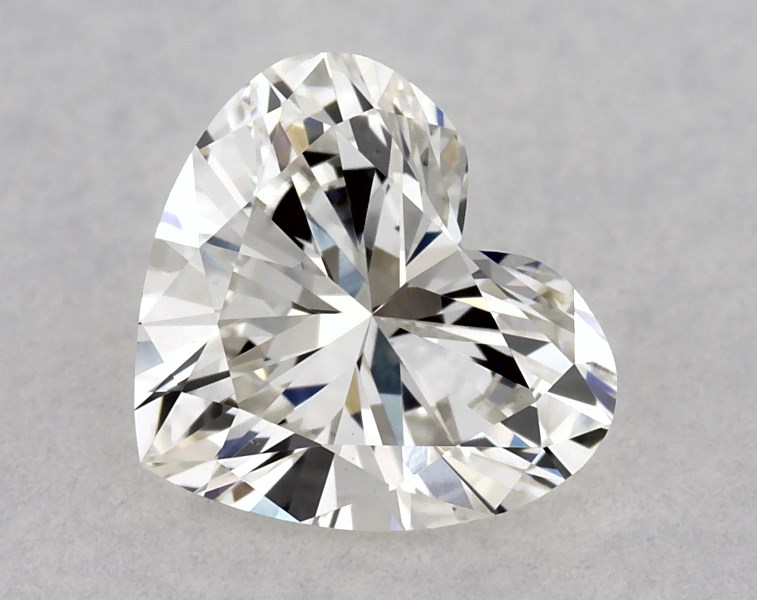 0.71 carat heart diamond, F VS1