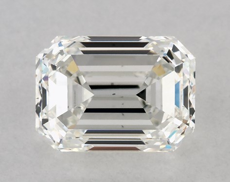 GIA 1.00 Carat H-VS2 Very Good Cut Emerald Diamond