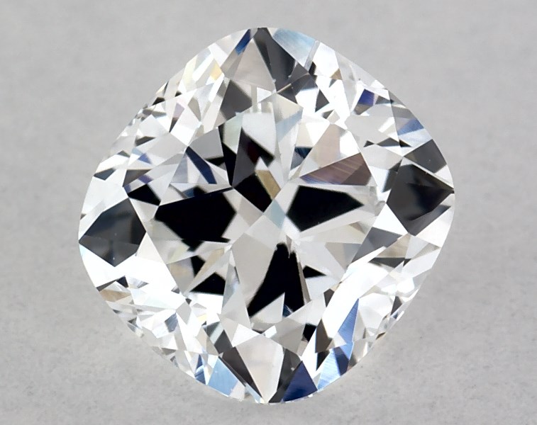 0.69 carat cushion diamond, D VS2