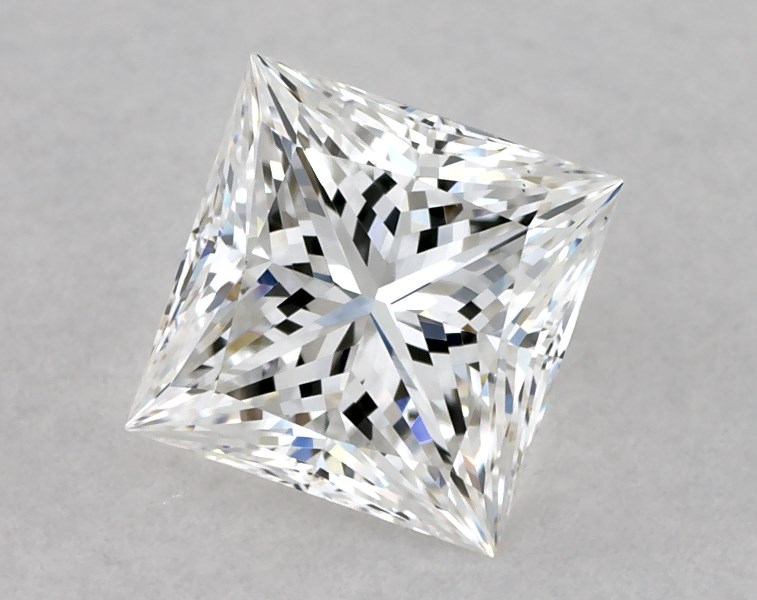 0.85 carat princess diamond, E VS1