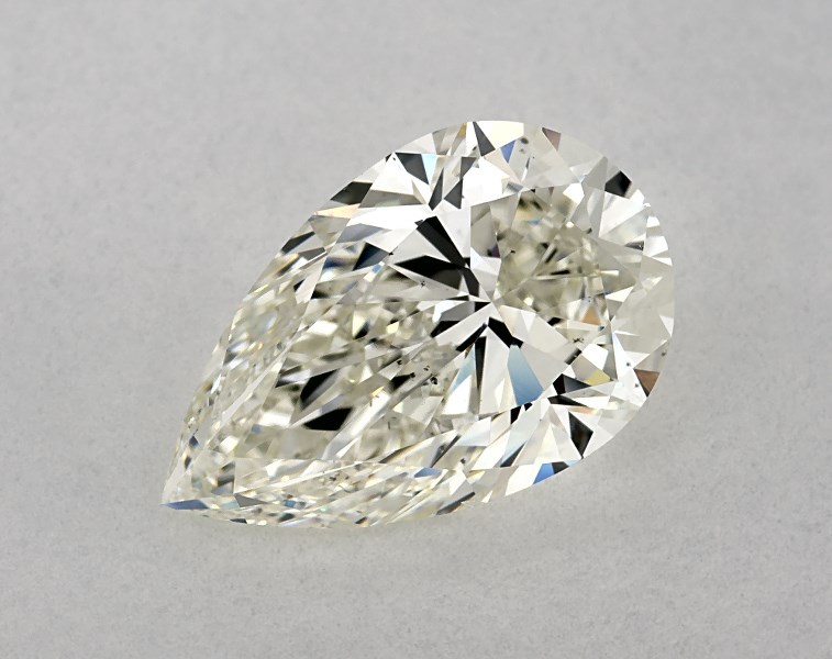 3.02 carat pear diamond, I SI1