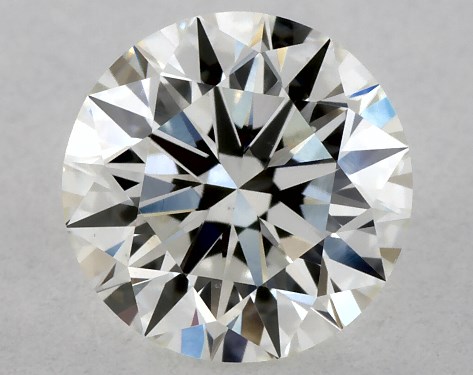GIA 0.76 Carat H-SI1 Excellent Cut Round Diamond