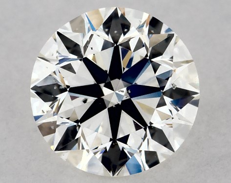 GIA 0.80 Carat I-SI1 Excellent Cut Round Natural Diamond