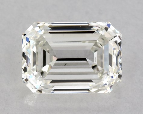 GIA 1.01 Carat H-VS2 Very Good Cut Emerald Natural Diamond