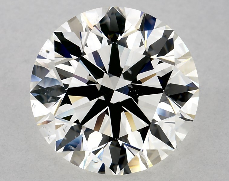 3.75 carat round diamond, I SI1