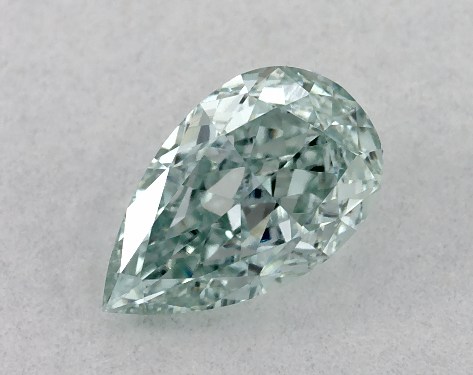 IGI 0.39 Carat Fancy Intense Green-VS1 Pear Shaped Lab-Grown Diamond