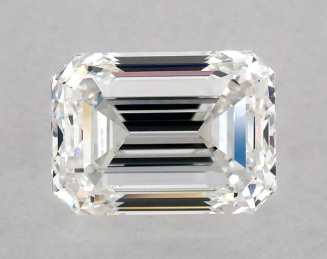 GIA 1.00 Carat H-VVS1 Very Good Cut Emerald Natural Diamond