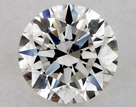 GIA 0.80 Carat H-SI1 Excellent Cut Round Natural Diamond