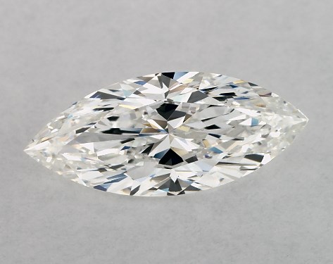 GIA 1.00 Carat H-VS2 Very Good Cut Marquise Natural Diamond
