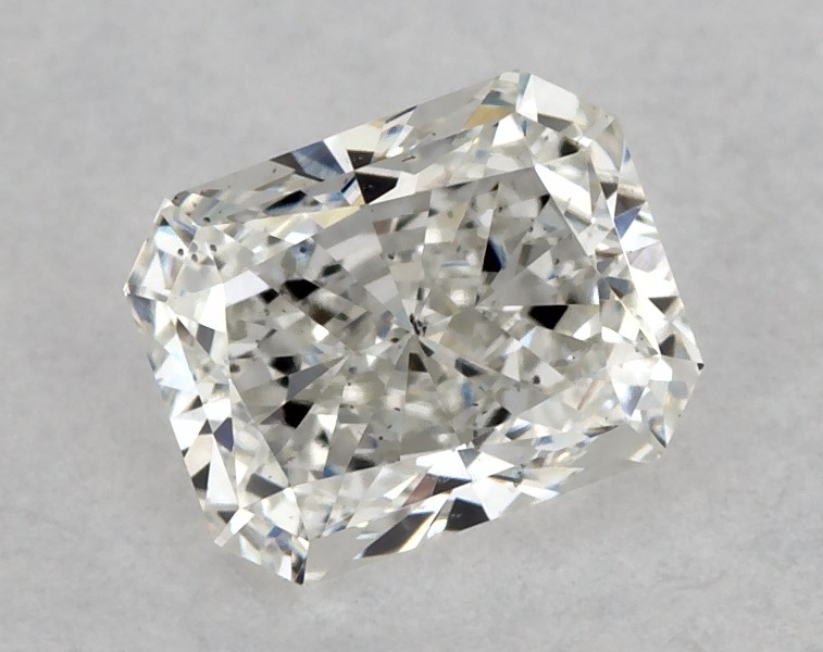0.61 carat radiant diamond, H SI1