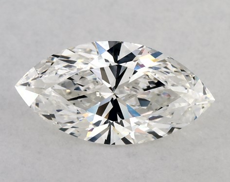 GIA 1.00 Carat F-VS1 Ideal Cut Marquise Diamond