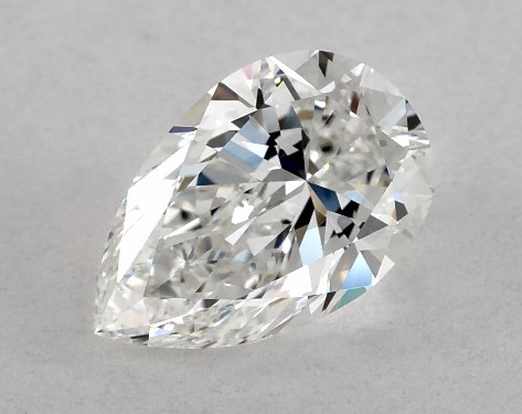 GIA 1.00 Carat F-VS2 Very Good Cut Pear Diamond