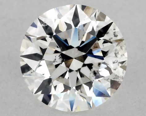 GIA 1.00 Carat H-SI2 Excellent Cut Round Natural Diamond