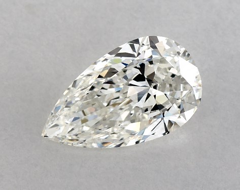 GIA 1.00 Carat H-VS1 Very Good Cut Pear Diamond