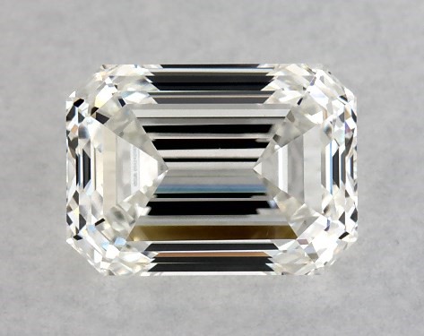 GIA 1.00 Carat H-VS1 Very Good Cut Emerald Diamond