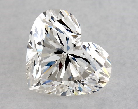 GIA 1.00 Carat H-VS1 Very Good Cut Heart Diamond