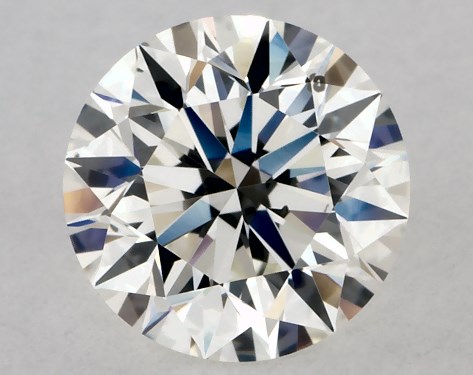 GIA 0.81 Carat H-SI1 Excellent Cut Round Diamond