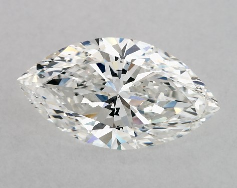 GIA 1.00 Carat G-VS2 Very Good Cut Marquise Natural Diamond