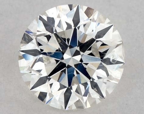 GIA 1.00 Carat H-SI2 Excellent Cut Round Natural Diamond