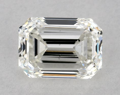 GIA 1.00 Carat H-VS2 Good Cut Emerald Diamond