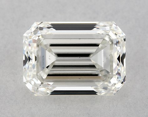 GIA 1.00 Carat H-VS2 Very Good Cut Emerald Diamond