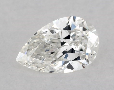 GIA 0.23 Carat G-SI1 Ideal Cut Pear Natural Diamond