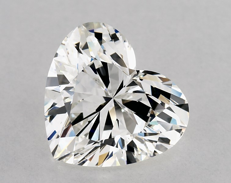 3.74 carat heart diamond, G VS1