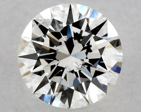 GIA 1.00 Carat I-SI1 Excellent Cut Round Natural Diamond