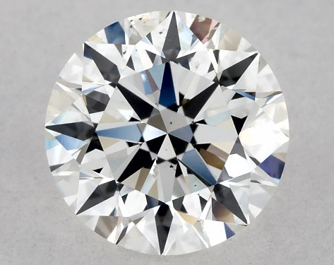 GIA 0.85 Carat H-SI1 Excellent Cut Round Natural Diamond