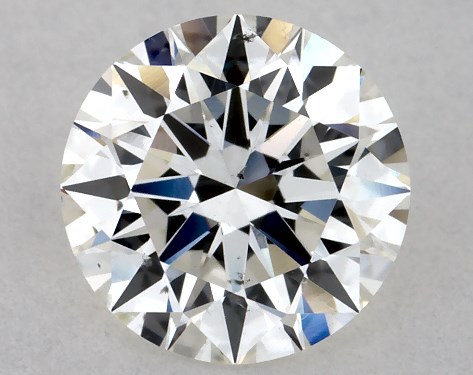 GIA 0.81 Carat H-SI1 Excellent Cut Round Diamond